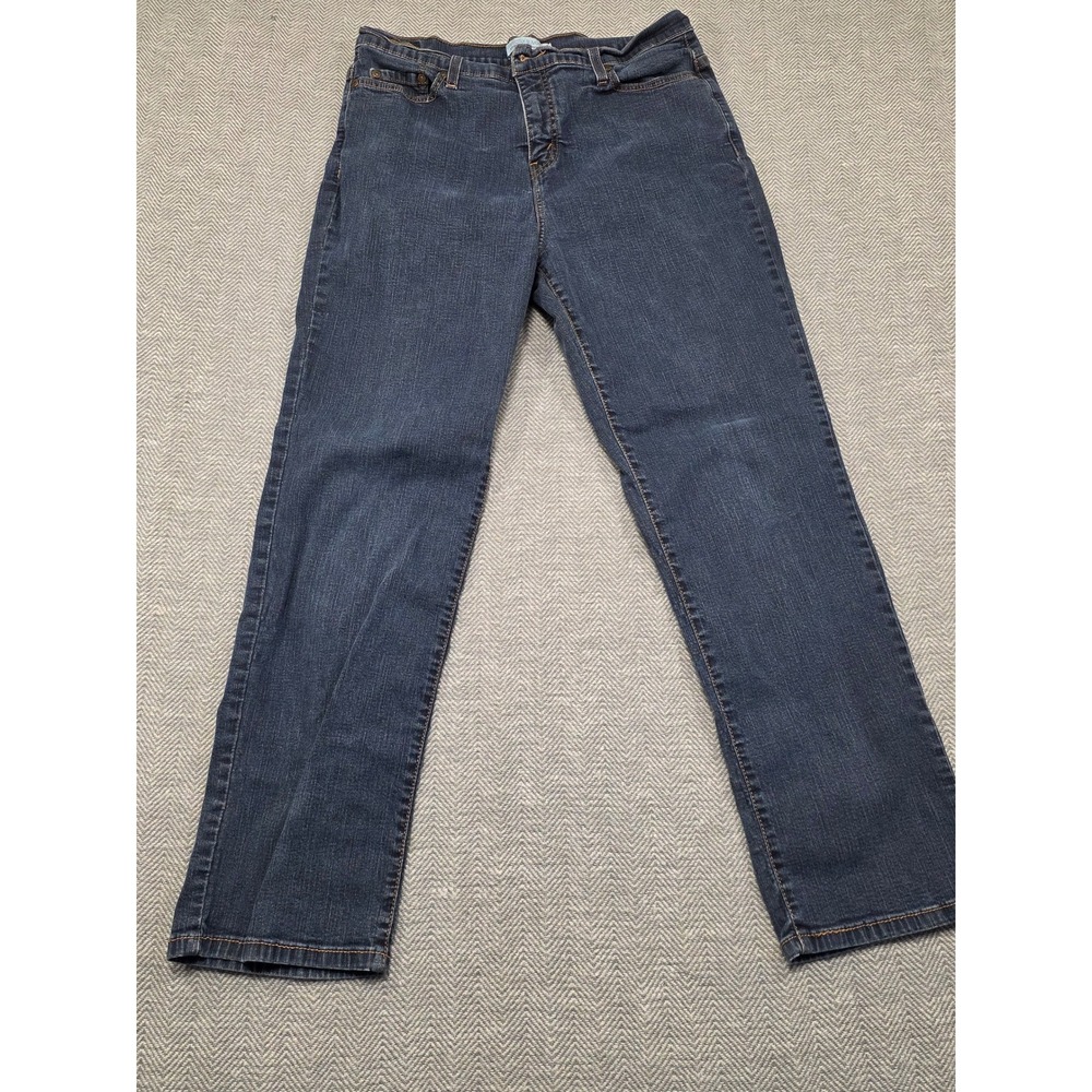 Levis Perfectly Slimming Straight 512 Jeans Dark Wash Blue Womens‎ 35x28